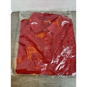 Clique Polo Shirt Red Upbring Golf 2017 Logo Men’s Large Sealed